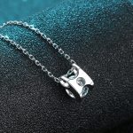 AZ040-X Luxury 0.8CT D Color Shiny Moissanite Diamond Pendant Chain for Women Party PT950 Platinum Necklace Engagement girl Fine Jewelry - Image 4