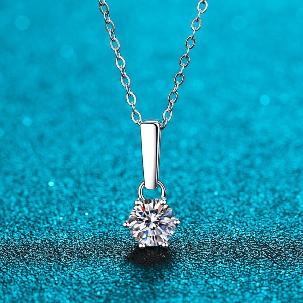 AZ230-X Fashion Trendy Luxury Classic Moissanite Diamond-set Paw 6 Necklace For Women 925 Silver Party Charms Jewelry Gift - Image 5