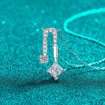 AZ929-X Platinum PT950 18K White Gold 1.3ct Moissanite Necklace Pendants for Women Hypoallergenic Luxury Jewelry - Image 3
