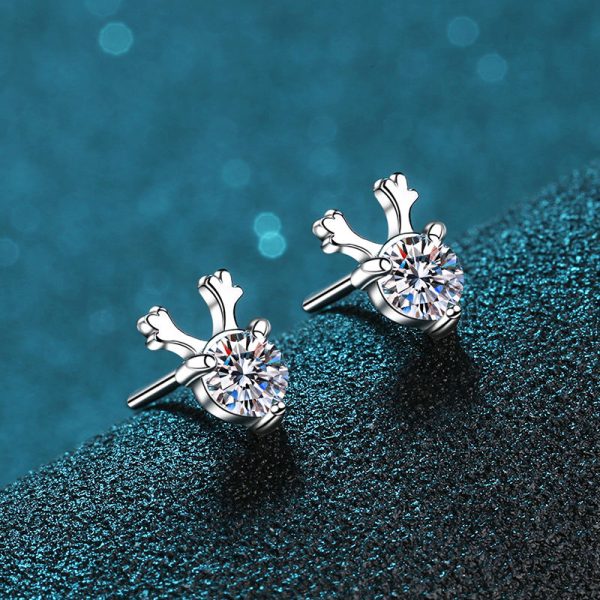 AZ047-E 925 Sterling Silver Earrings For Women Original Charm Double Hoop Earrings Pave CZ Fine Engagement Anniversary Jewelry E557 - Image 3