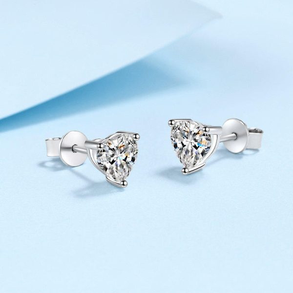 AZ417-E Natural Garnet Amethyst Citrine Peridot Blue Topaz 925 Sterling Silver Heart Stud Earrings for Women Gemstone Jewelry - Image 3