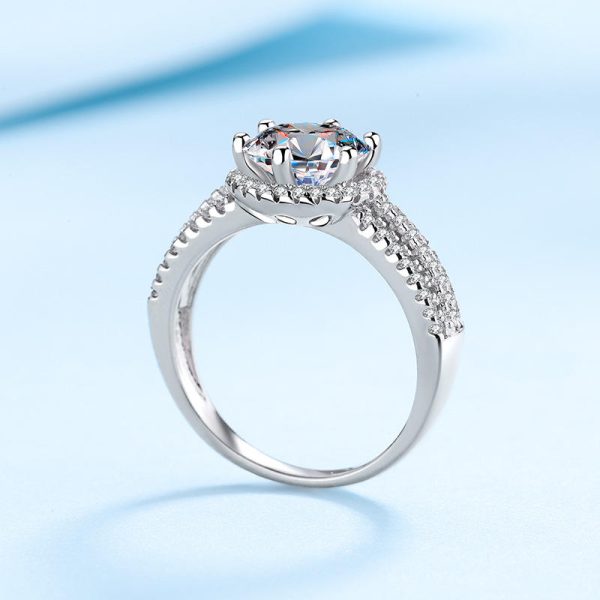 AZ039-J 925 Sterling Silver Couples Ring Sets Light Polishing Simple Ring for Woman Man Classic Wedding Fine Jewelry Circle - Image 3