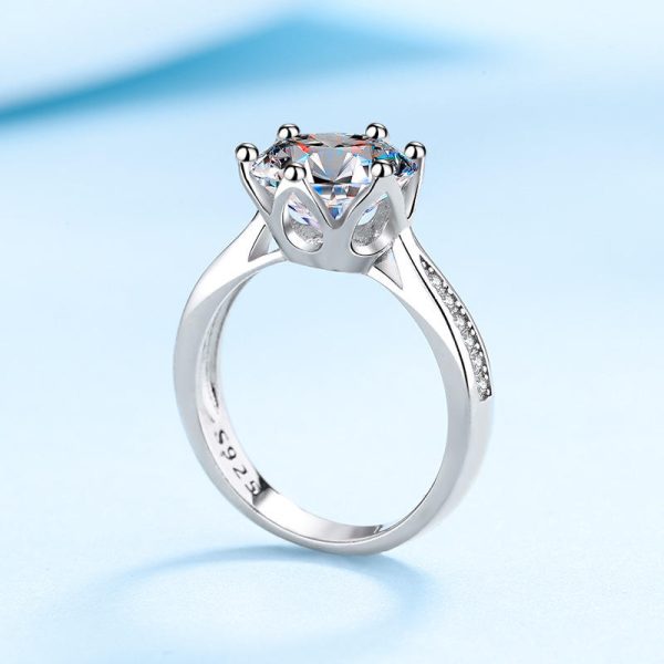 AZ113-J Heart Pattern Opening Finger Rings For Women Adjustable 925 Sterling Silver Ring New Trendy Women Fashion Jewelry Bijoux - Image 4