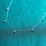 AZ690-X  Moissanite Necklaces for Women 0.5ct Round Lab Diamond GRA s925 Sterling Silver 18k Dainty Daily Necklace Jewelry Gift - Image 4