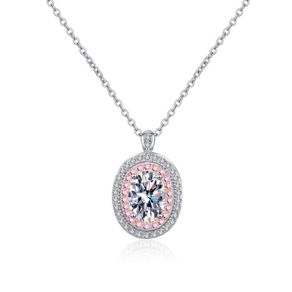 AZ806-X Moissanite Necklace Never Fade Moissanite Pendant Yellow Gold 18k Mossanite Diamond Necklace 925 Certified Sterling Silver Women