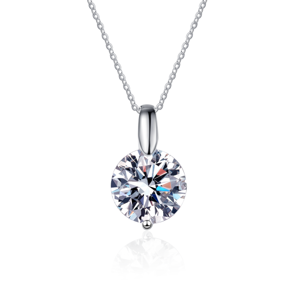 AZ422-X 18K platinum diamond pendant clavicle chain classic and simple 1 carat D color moissanite plated PT950 platinum necklace