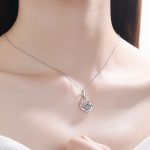 AZ025-X80F MoisaLuxe Official Store Moissanite Plata Sterling 925 Silver Swan Necklace Simulation Drill Pendant Necklace For Women Jewelry - Image 2