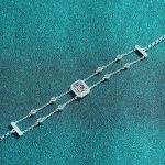 AZ983-S High Quality 1ct Emerald Cut Moissanite Diamond Jewelry 925 Sterling Silver Women Adjustable Bracelet For Party Daily Wear - Image 3