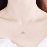 AZ193-X 925 Sterling Silver 1 Carat Moissanite Rubik's Cube Necklace Niche Design High Fashion Cute Girlfriend Souvenir Birthday Gift - Image 2