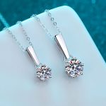 AZ230-X Fashion Trendy Luxury Classic Moissanite Diamond-set Paw 6 Necklace For Women 925 Silver Party Charms Jewelry Gift - Image 3