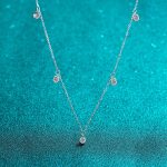 AZ690-X  Moissanite Necklaces for Women 0.5ct Round Lab Diamond GRA s925 Sterling Silver 18k Dainty Daily Necklace Jewelry Gift - Image 3