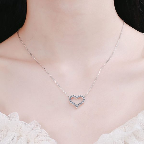 AZ223-X 18K Gold Pt950 Platinum Love-shaped Moissanite Pendant Trendy D Color Moissanite Necklace Women's Pendant - Image 2