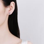 AZ204-E GRA Certified Classic Earrings Manufacturer Customized S925 Sterling Silver Round Cut Moissanite Women Earrings - Image 2