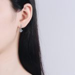 AZ300-E 1carat 2CT Round Moissanite Earrings For Women 925 Sterling Silver Ear-Drops Luxury Fine Jewelry Pass Diamond Tester - Image 2