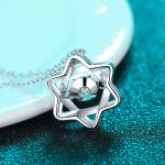 AZ213-X 14K White Gold Real GRA Moissanite Necklace For Women 925 Sterling Silver 0.5ct Lab Diamond Necklace Fine Jewelry - Image 3