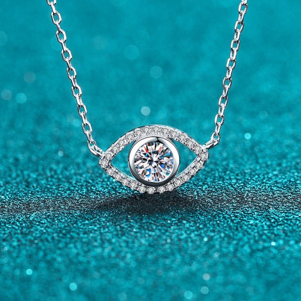 AZ425-X  5mm D Color Moissanite Necklace Lab Diamond GRA Certified Fine Jewelry 925 Sterling Silver Necklaces Wedding for Women - Image 3