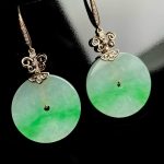 Green Natural Jade Ring Earrings Talismans Stone Real Jewelry Amulet Fashion Accessories Carved Gemstone Charm - Image 2