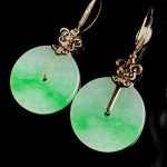 Green Natural Jade Ring Earrings Talismans Stone Real Jewelry Amulet Fashion Accessories Carved Gemstone Charm - Image 3