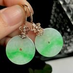 Green Natural Jade Ring Earrings Talismans Stone Real Jewelry Amulet Fashion Accessories Carved Gemstone Charm - Image 4