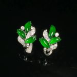 Natural Jadeite earrings for women exquisite and elegant suitable for daily wear light luxury high-end jewelry - Image 4
