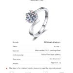 AZ208-J 925 Sterling Silver 1-2 Carat Moissanite Two Tone Flower Ring Temperament Fashion Lady Gorgeous Man Proposal Engagement Marriage - Image 6