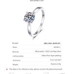 AZ240-J Moissanite Decor S925 Sterling Silver Ring for Women Fireworks Snowflake Shaped Exquisite Ring Jewelry for Women - Image 6