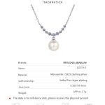 AZ519-X The same 925 sterling silver women diamond pearl necklace moissanite engagement simple necklace manufacturers customized - Image 6