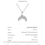 AZ551-X Nabest Elegant Women 925 Sterling Silver VVS Moissanite Necklaces Promise Bride Fish Tail Mermaid Pendant Chokers Jewelry - Image 7