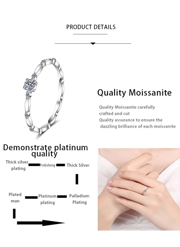 AZ136-J 925 Sterling Silver Rings For Women Original Crown Heart Wishbone Engagement Wedding Rose Gold Crystal Ring Luxury Jewelry R3599 - Image 7