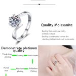 AZ208-J 925 Sterling Silver 1-2 Carat Moissanite Two Tone Flower Ring Temperament Fashion Lady Gorgeous Man Proposal Engagement Marriage - Image 7