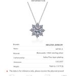 AZ745-X  S925 Sterling Silver New Luxury Full Diamond Sunflower 1-2CT Moissanite Necklace Suitable for Women's Party Jewelry - Image 7