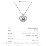 AZ798-X Fashion Trend Luxury Classic Moissanite Diamond-set Lock Heart Necklace Women 925 Silver Party Charms Jewelry Gift - Image 6