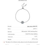 AZ031-S  Handmade mosaic sapphire round and square border platinum 950 bracelet and pendant with morganite gemstones - Image 7