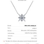 AZ866-X Fashion Trendy Luxury Classic Moissanite Diamond-set Eye Snow Flower Necklace Women s925 Silver Party Jewelry Gift - Image 6