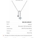 AZ929-X Platinum PT950 18K White Gold 1.3ct Moissanite Necklace Pendants for Women Hypoallergenic Luxury Jewelry - Image 6
