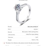 AZ244-J Luxury 18K White Gold Ring for Women Alien Princess Square 1 Carat Four-prong Moissanite Rings Platinum Pt950 Fine Jewelry - Image 7