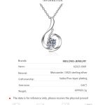 AZ025-X80F MoisaLuxe Official Store Moissanite Plata Sterling 925 Silver Swan Necklace Simulation Drill Pendant Necklace For Women Jewelry - Image 7