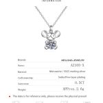 AZ105-X Platinum PT950 18K White Gold 0.5ct Moissanite Luxury Necklace Pendant for Women Jewelry Dainty Everyday Wear - Image 6