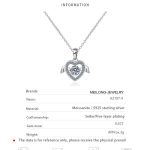 AZ107-X Fashion luxury Trend Classic 0.5ct Advertising Nimble Angle Heart Necklace For Women 925 Silver Party Charm Jewelry - Image 6
