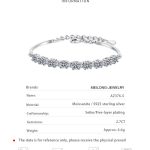 AZ376-S  Women Bracelet S925 Sterling Silver Row Diamond Bracelet 9 Stones D Color Moissanous Hand Chain Wedding Party Jewelry - Image 6