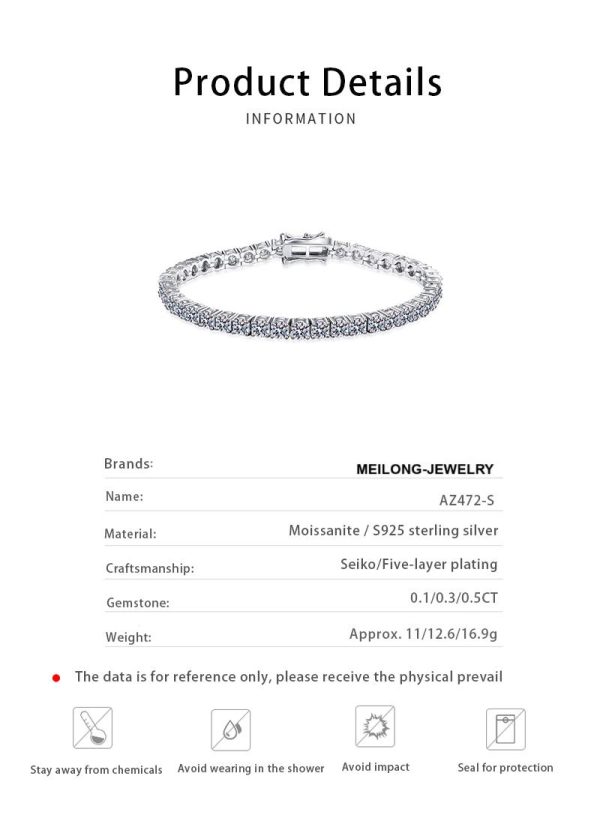 AZ472-S Fashion Luxury Trend Classic Diamond-set Moissanite Paws 4 Bracelet For Women s925 Silver Jewelry Paryt Charm Gift - Image 6
