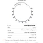 AZ729-S 3.9ct GBA Certified S925 Pure Silver Plated PT950 Gold Moissanite Bracelet Tassel Four Claw Minimalist Luxury Elegant Jewelry - Image 6