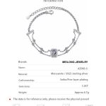 AZ983-S High Quality 1ct Emerald Cut Moissanite Diamond Jewelry 925 Sterling Silver Women Adjustable Bracelet For Party Daily Wear - Image 8