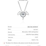 AZ139-X Platinum PT950 18K White Gold 0.3ct Moissanite Necklace Pendant for Women Jewelry High Clarity VVS Moissanite - Image 6