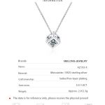 AZ193-X 925 Sterling Silver 1 Carat Moissanite Rubik's Cube Necklace Niche Design High Fashion Cute Girlfriend Souvenir Birthday Gift - Image 6