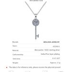 AZ200-X Luxury 18K White Gold & Platinum PT950 0.5ct/1ct Moissanite Pendant Necklaces for Women Timeless Solitaire Fine Jewelry - Image 7