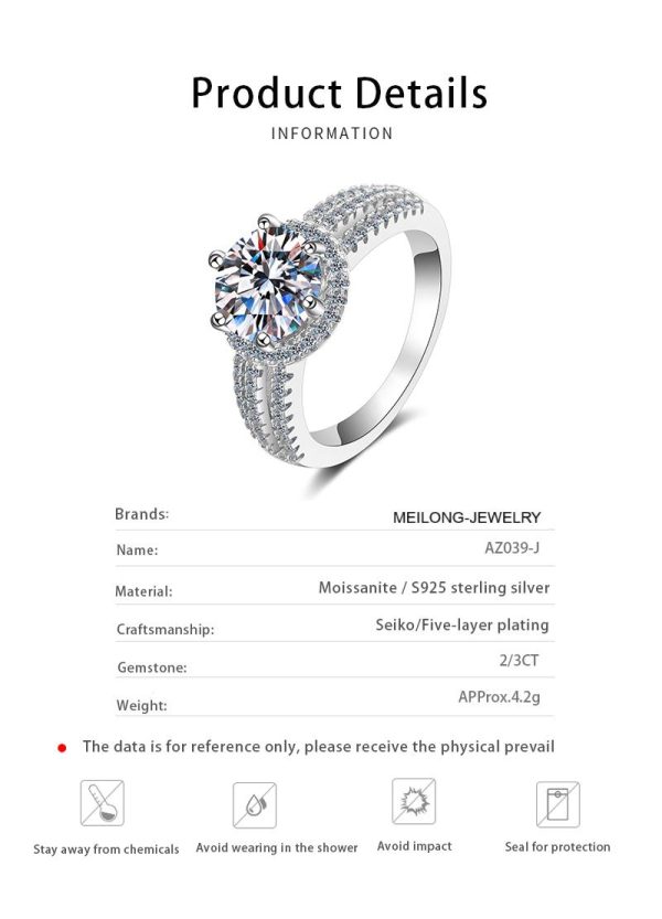 AZ039-J 925 Sterling Silver Couples Ring Sets Light Polishing Simple Ring for Woman Man Classic Wedding Fine Jewelry Circle - Image 6