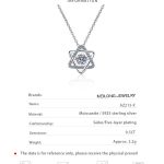 AZ213-X 14K White Gold Real GRA Moissanite Necklace For Women 925 Sterling Silver 0.5ct Lab Diamond Necklace Fine Jewelry - Image 6