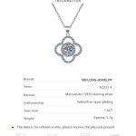 AZ221-X Fashion Trend Luxury Classic Moissanite Diamond-set 1ct Flower Necklace Women 925 Silver Party Charms Jewelry Gift - Image 6