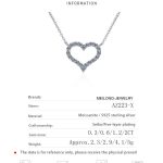 AZ223-X 18K Gold Pt950 Platinum Love-shaped Moissanite Pendant Trendy D Color Moissanite Necklace Women's Pendant - Image 6